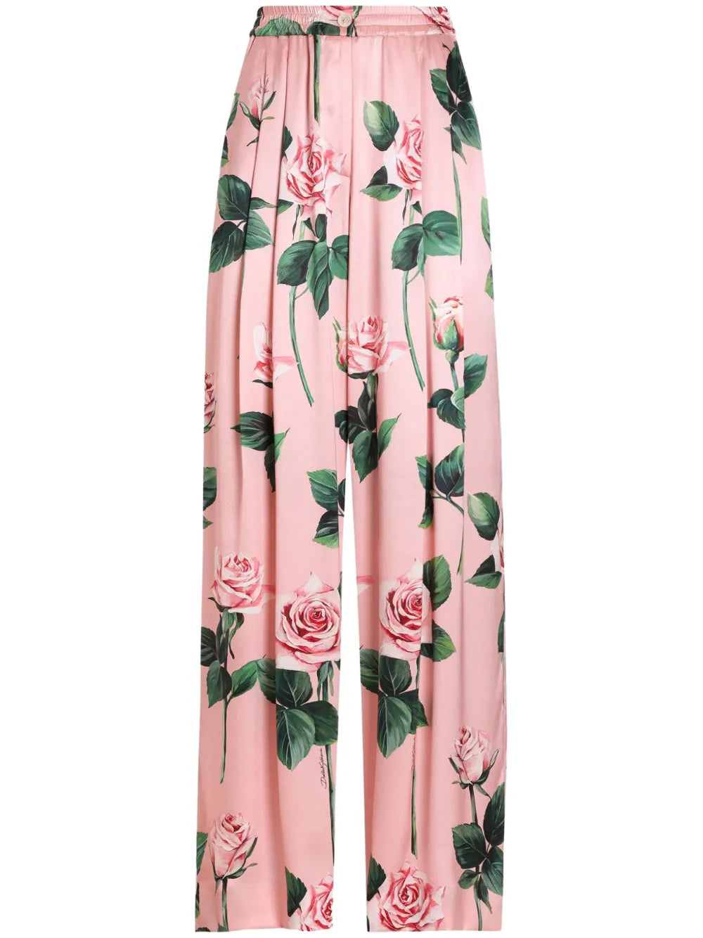 Rose-Print Trousers