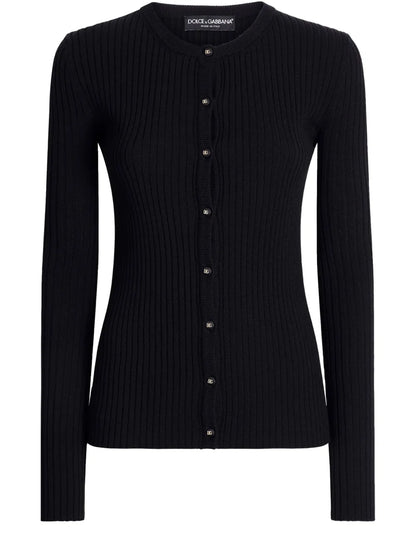 Ribbed-Knit Cardigan