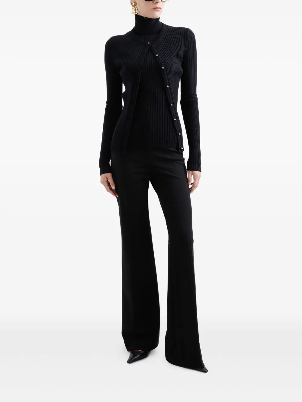 Ribbed-Knit Cardigan