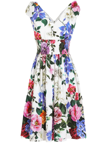 Floral-Print Mini Dress