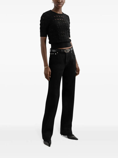 Crochet-Knit T-Shirt