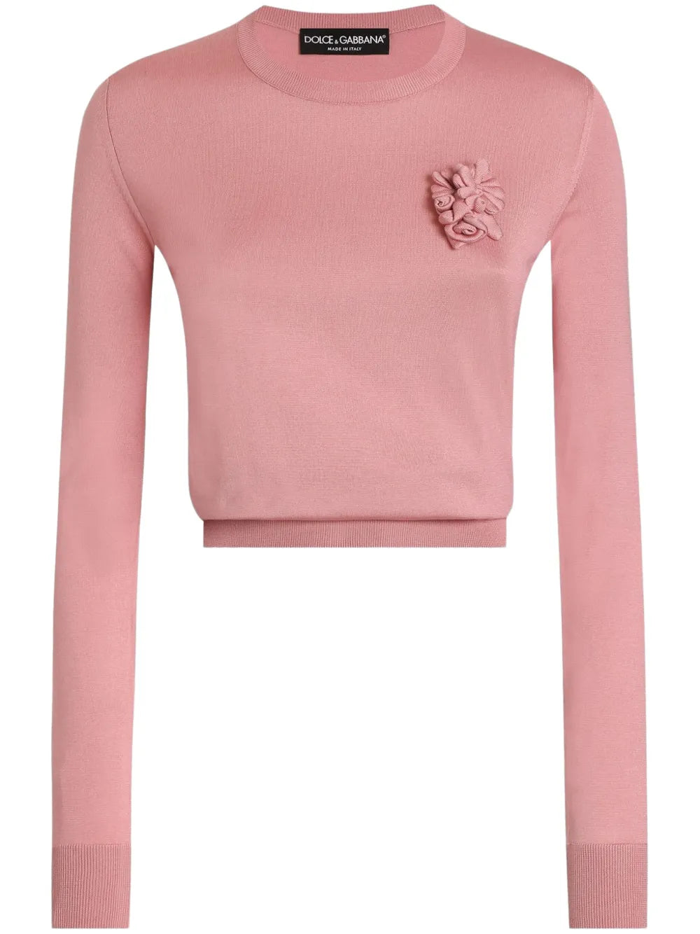 Floral-Appliqué Top