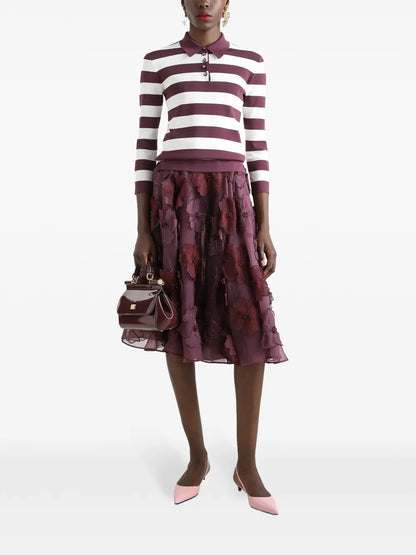 Striped Polo Top