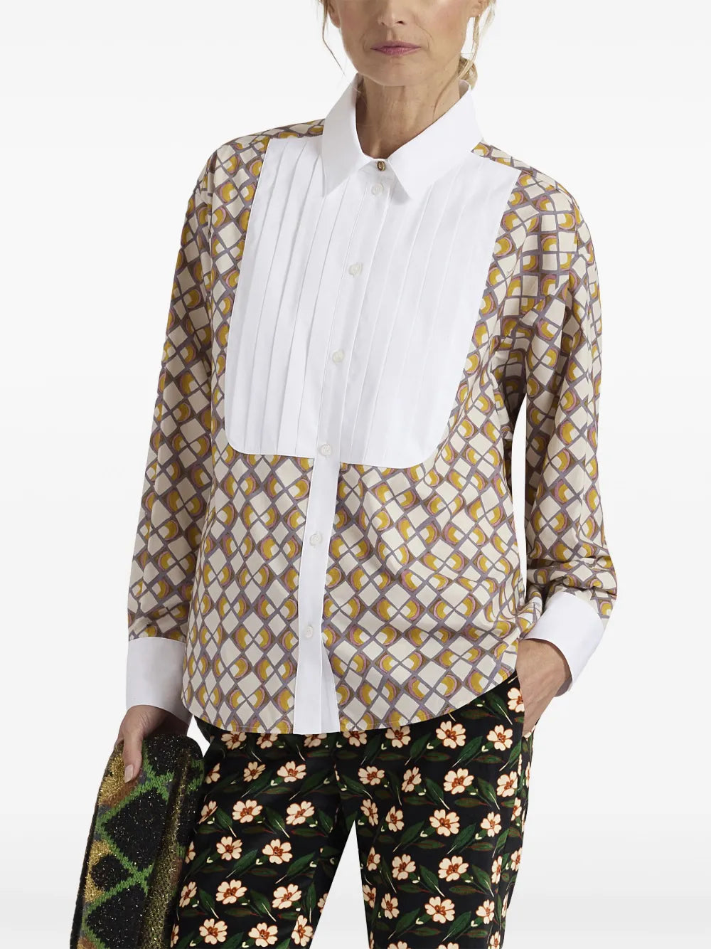 Geometric-Print Shirt