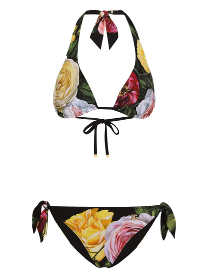 Floral-Print Bikini Set