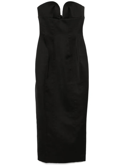 Satin Corset Maxi Dress