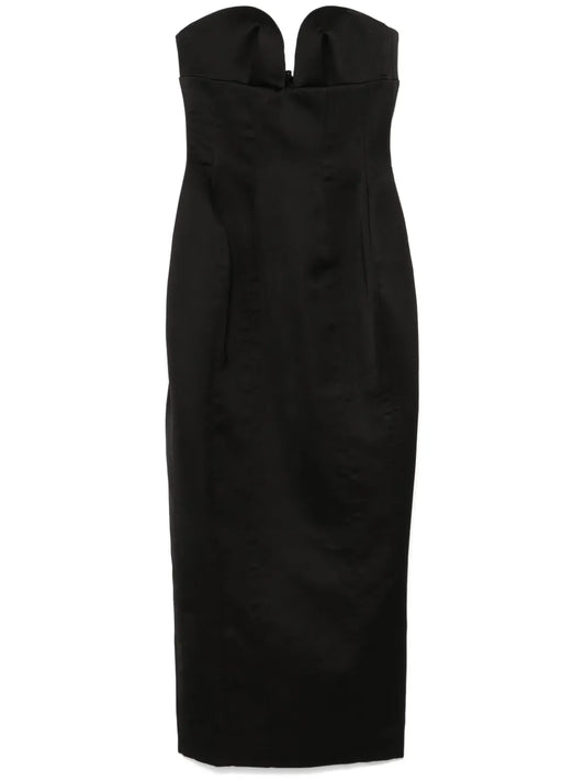Satin Corset Maxi Dress