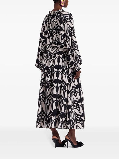 Graphic-Print Shirt Dress