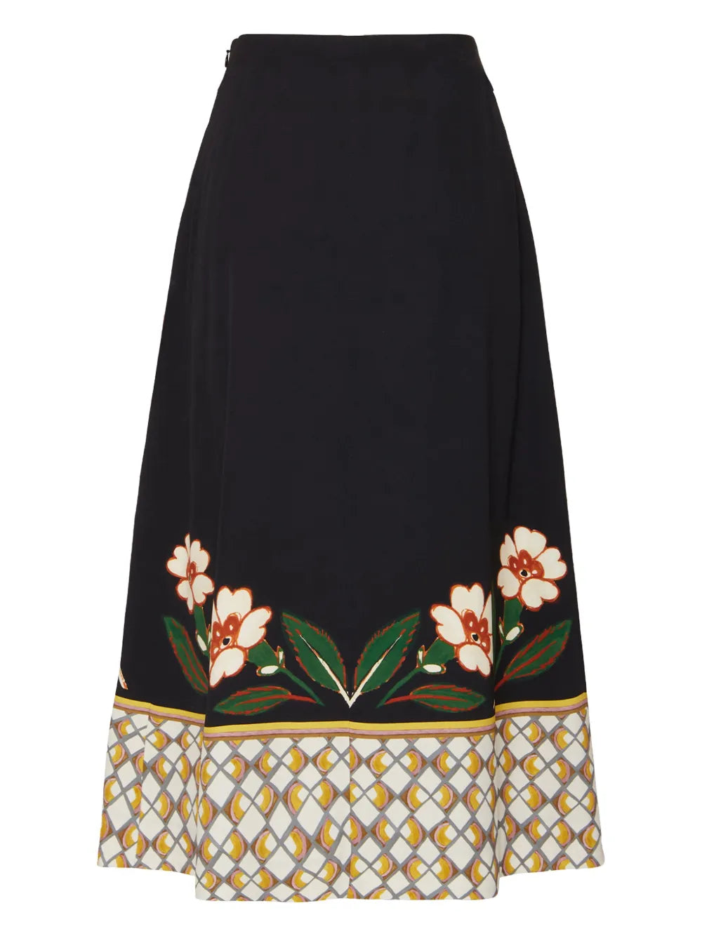 Floral-Print Midi Skirt