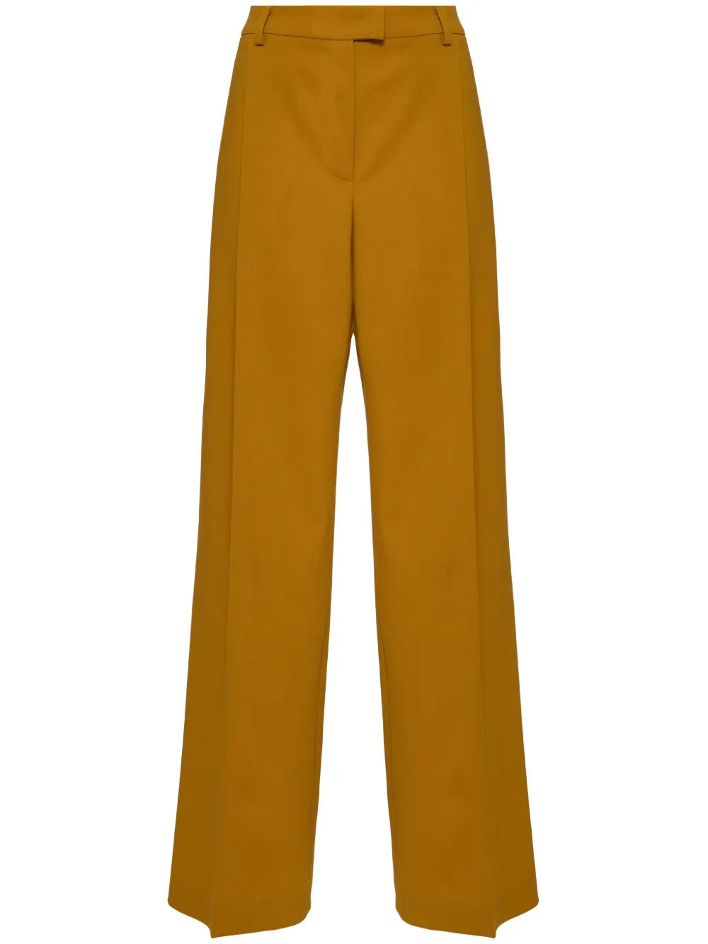 Pressed-Crease Flared Trousers