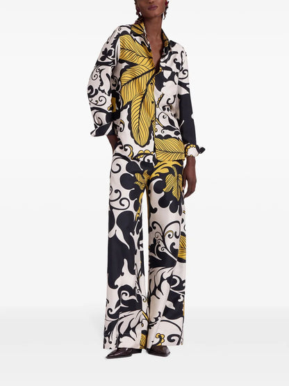 Marea-Print Palazzo Trousers