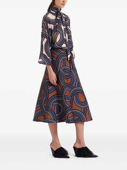 Jacquard Midi Skirt