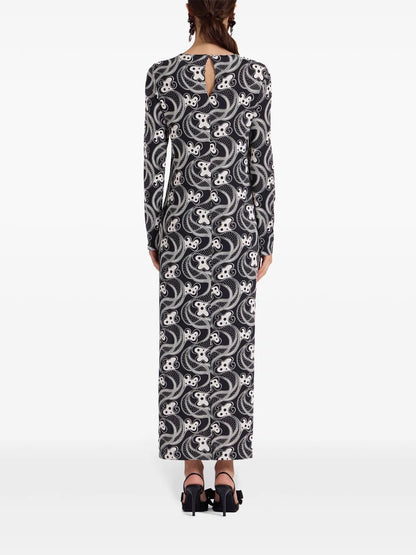 Long-Sleeve Swing Dress