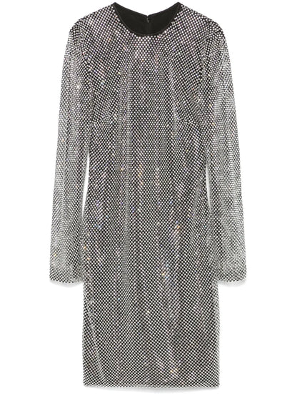 Crystal-Embellished Mini Dress