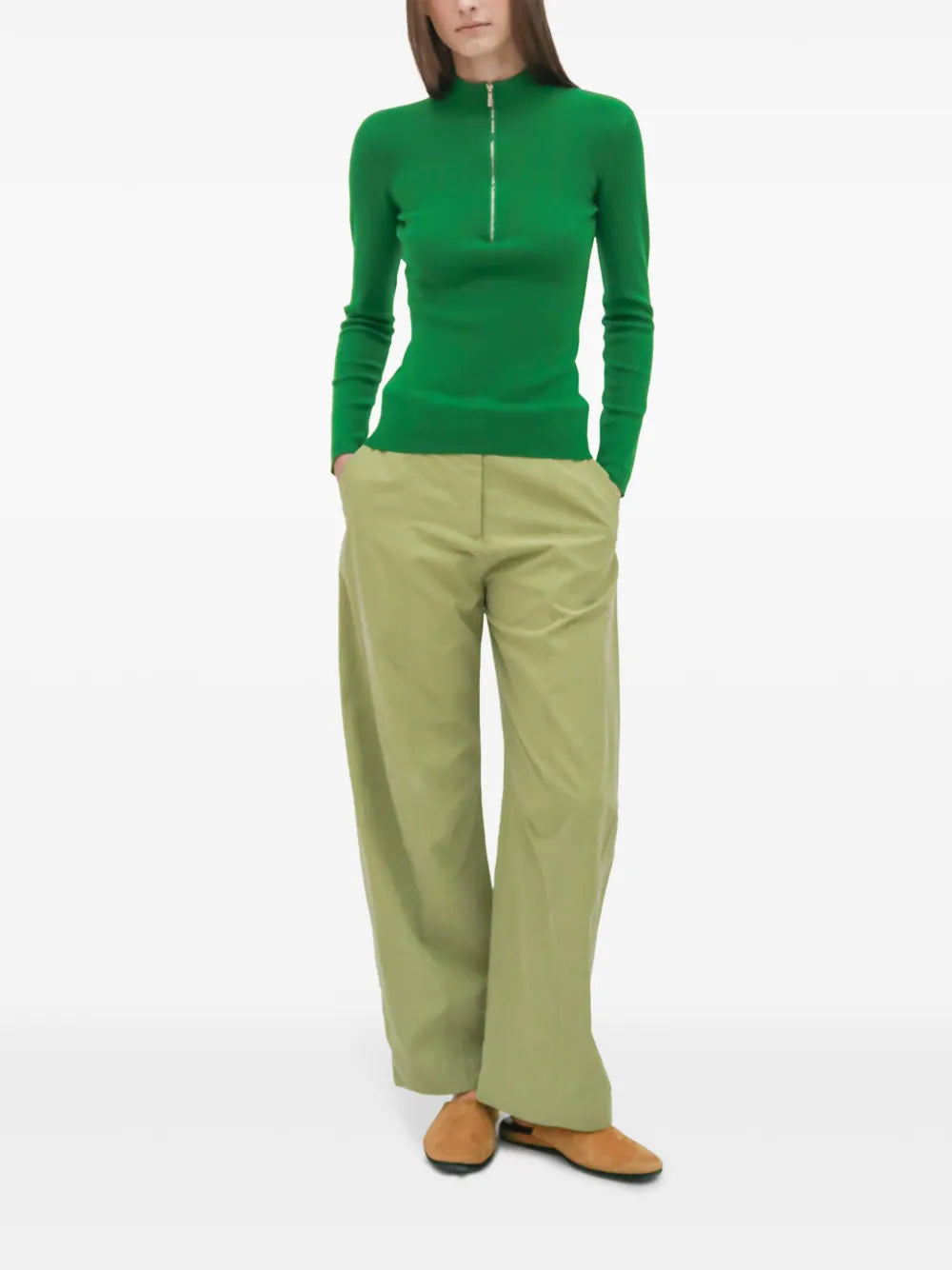Straight-Leg Trousers