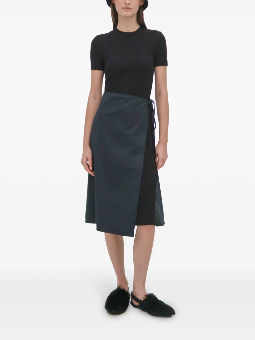 Apron Combo Midi Dress