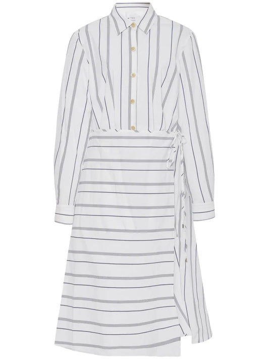 Striped Asymmetric Dress