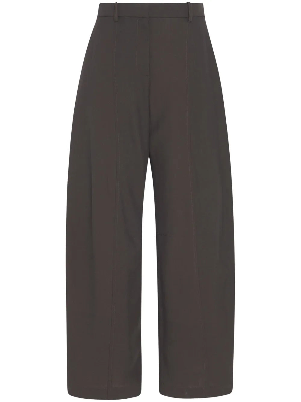 Straight-Leg Twill Trousers