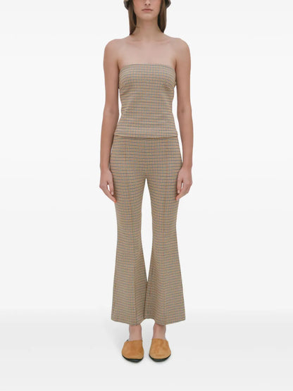 Check-Pattern Trousers