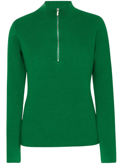 Ribbed Zip-Up Sweater
