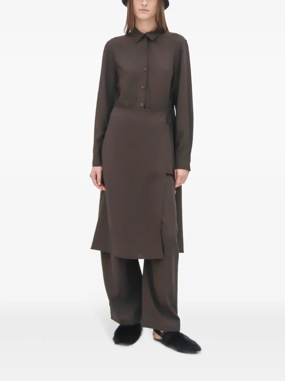 Asymmetric Apron Shirt