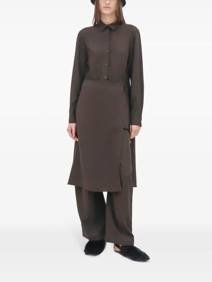 Asymmetric Apron Shirt