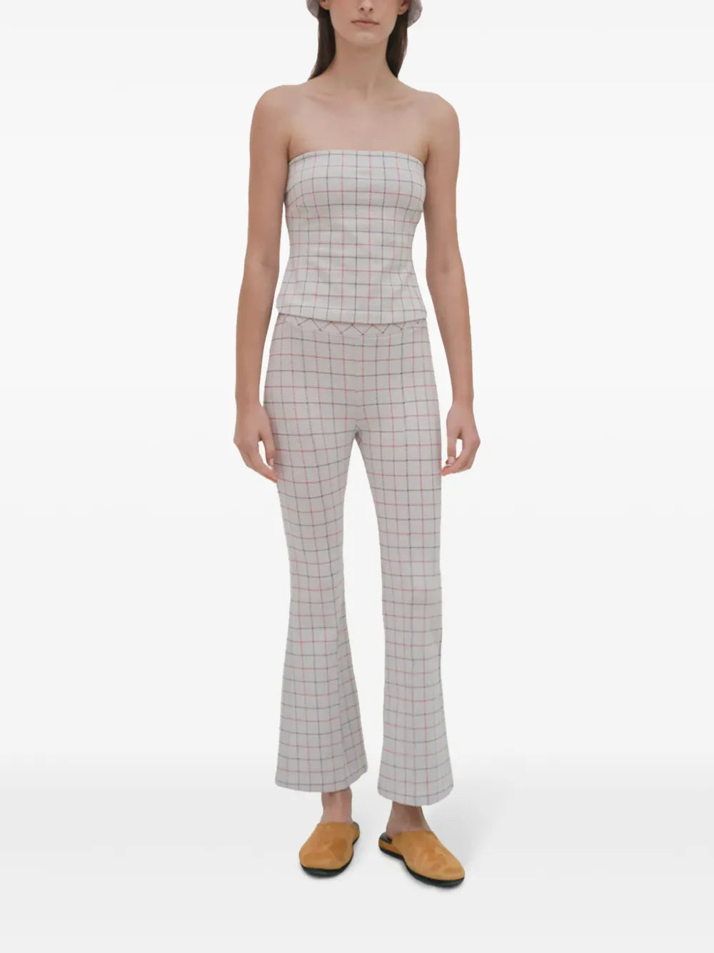 Check-Pattern Trousers