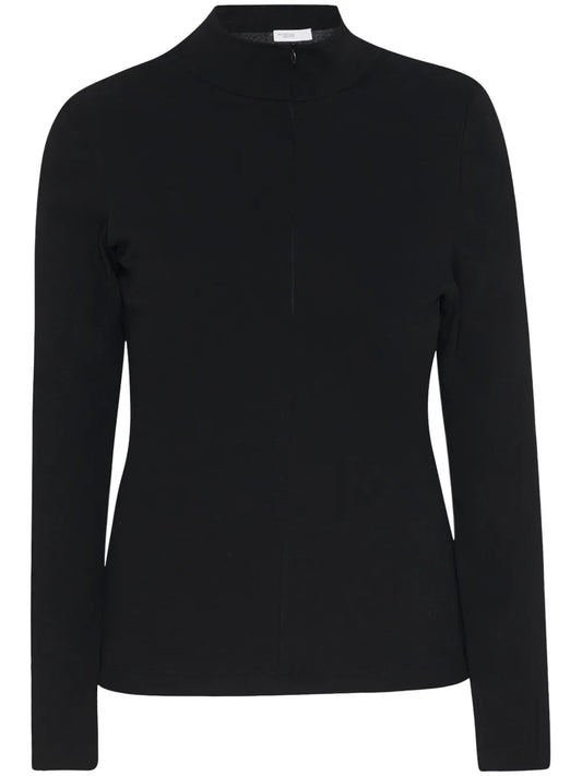 Zip-Up Turtleneck Sweater