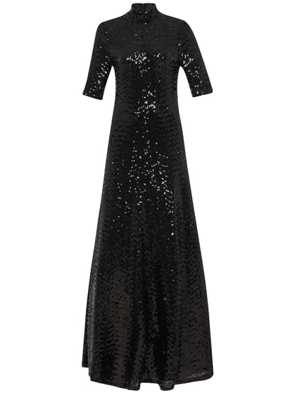 Zip-Up Turtleneck Gown