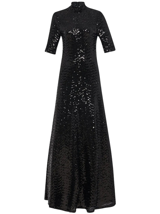 Zip-Up Turtleneck Gown