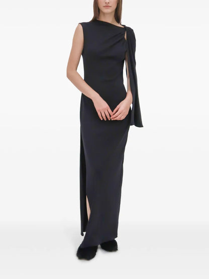 Twist Cape Maxi Dress