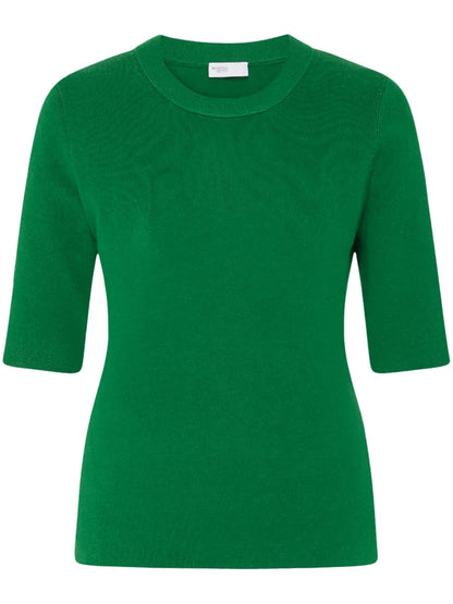 Cropped Ribbed-Knit Jumper