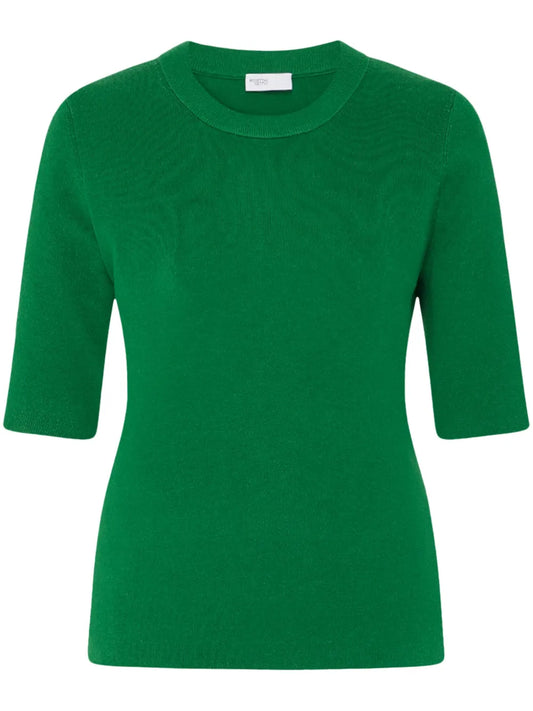 Cropped Ribbed-Knit Jumper