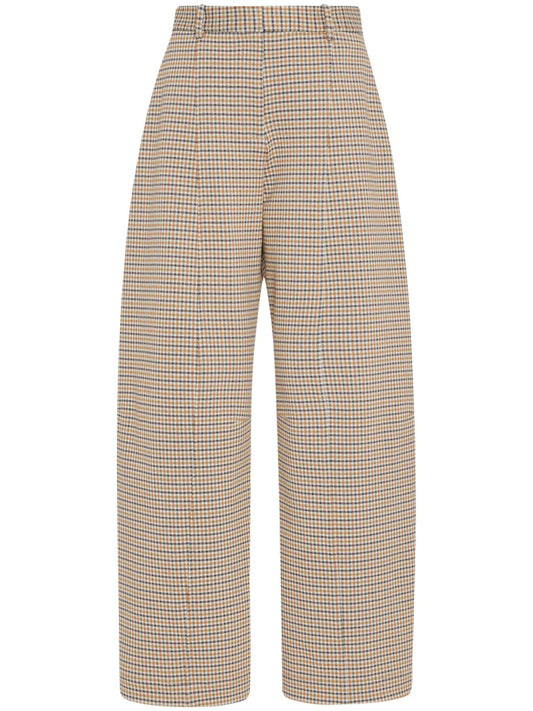 Check-Pattern Trousers