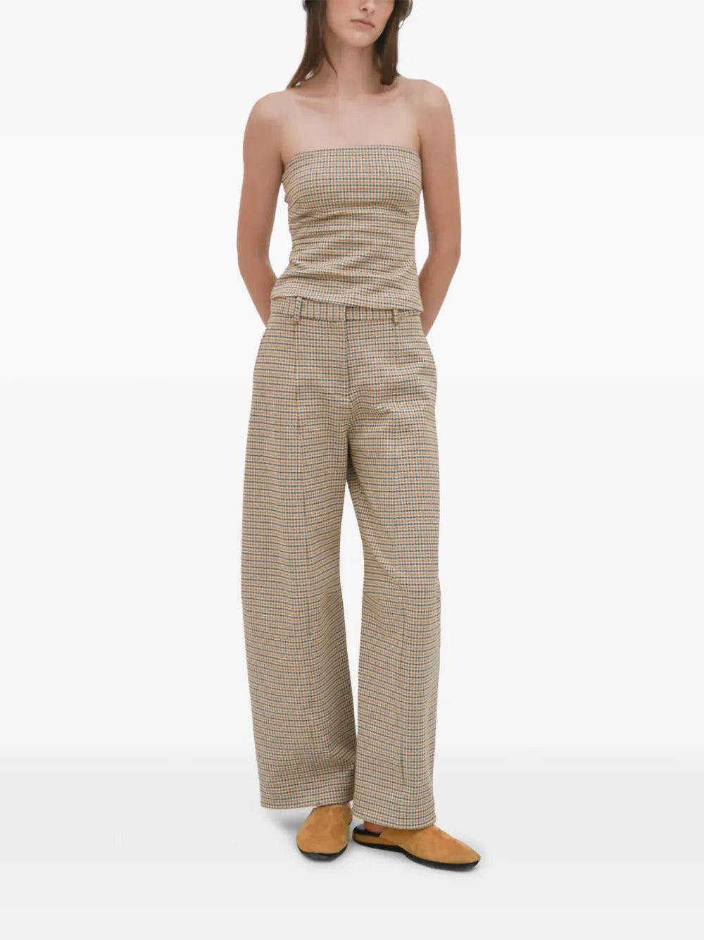 Check-Pattern Trousers