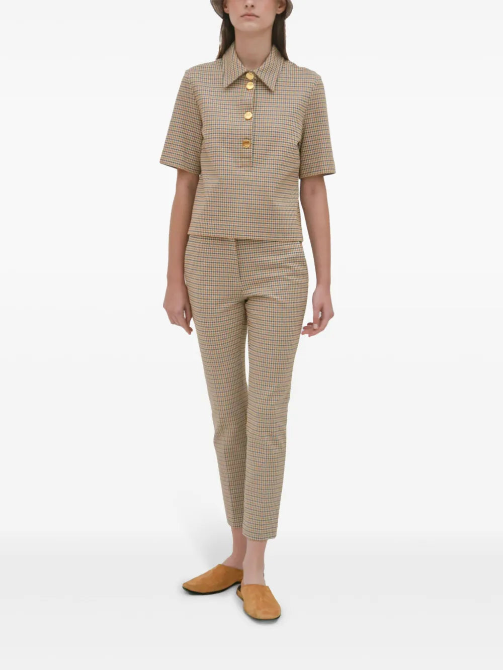 Check-Pattern Trousers