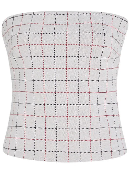 Check-Pattern Top