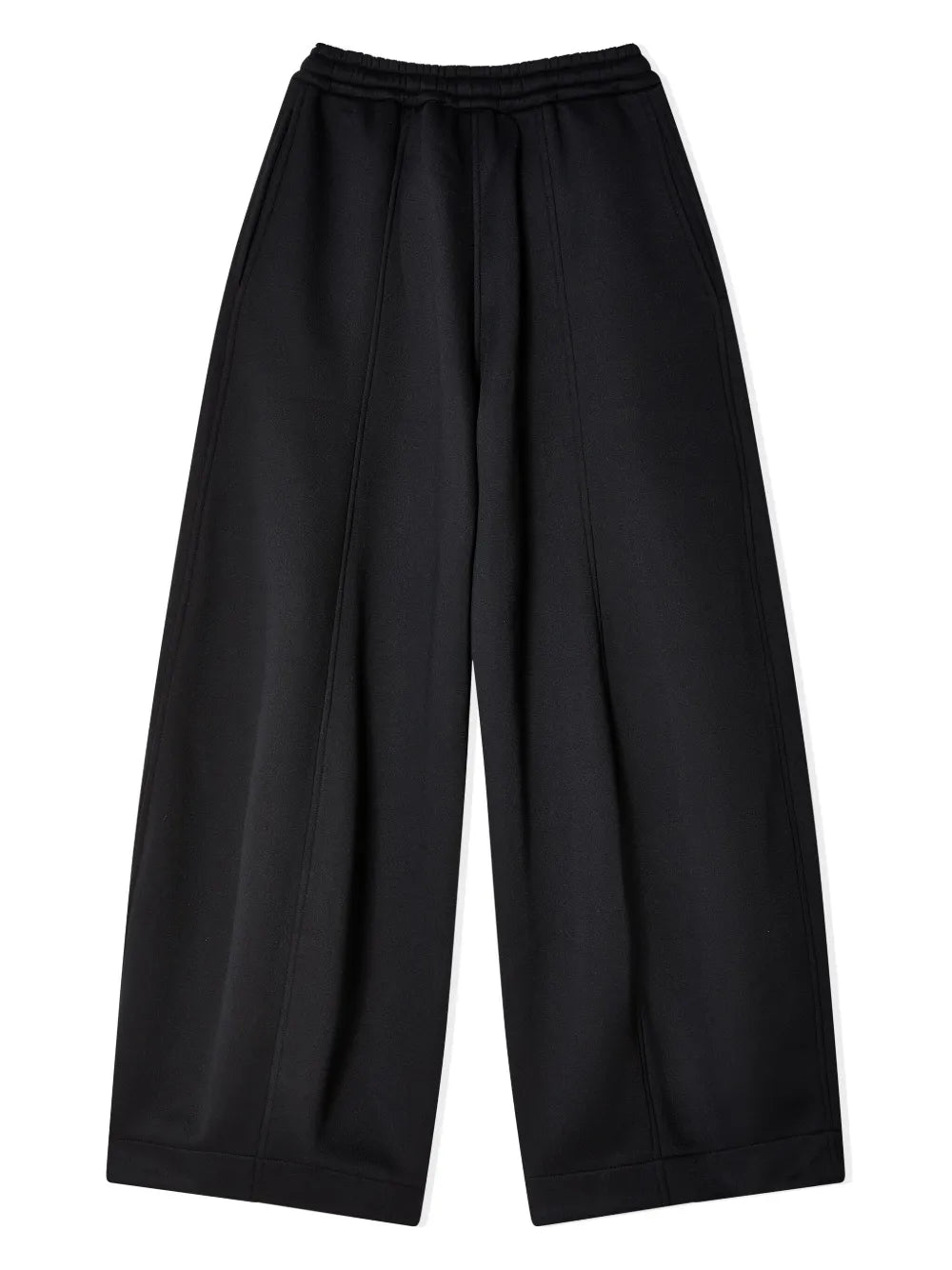 Drawstring-Fastening Wide-Leg Trousers
