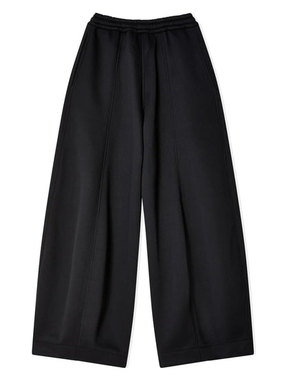 Drawstring-Fastening Wide-Leg Trousers