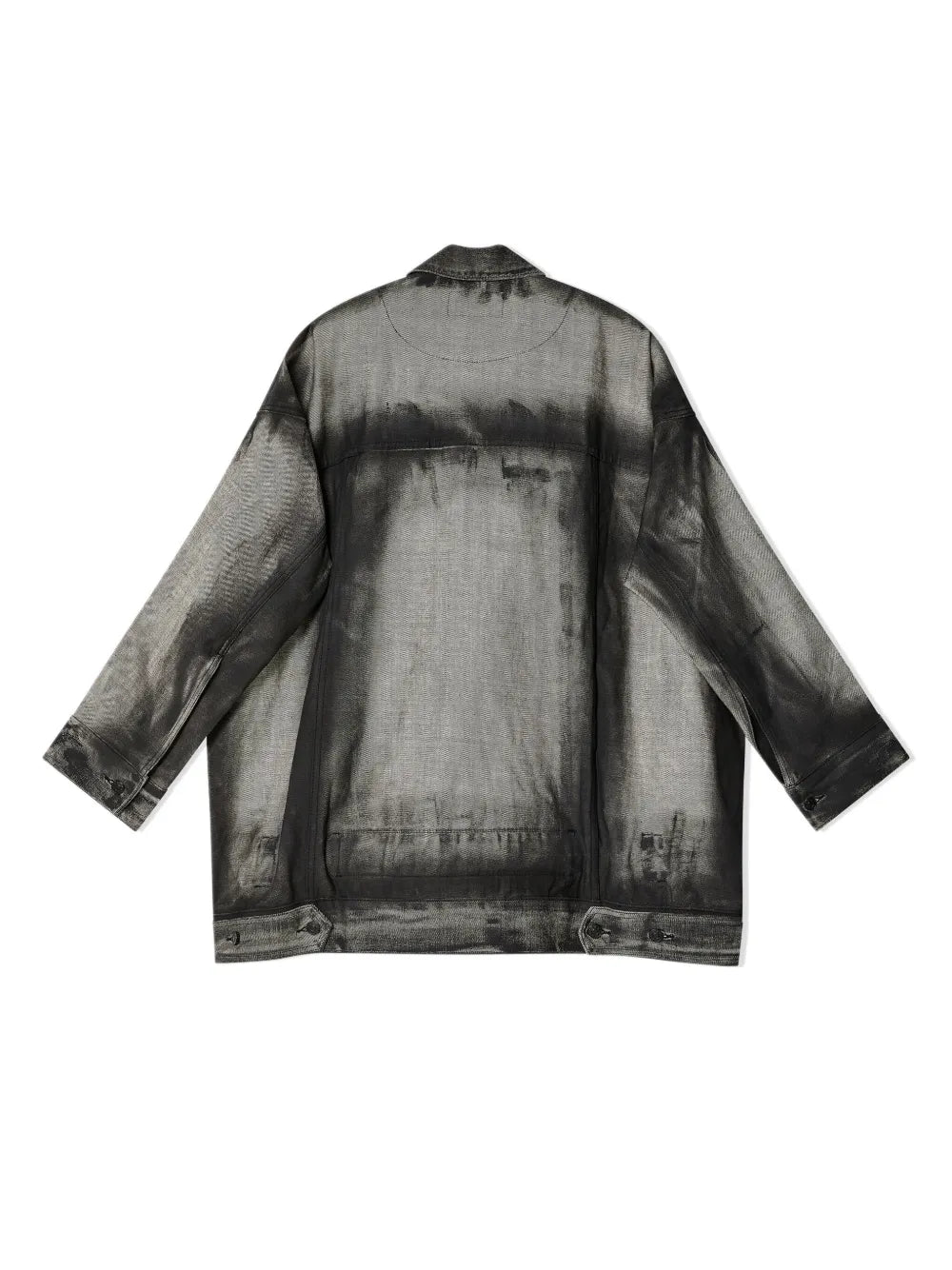 Distressed-Finish Denim Jacket