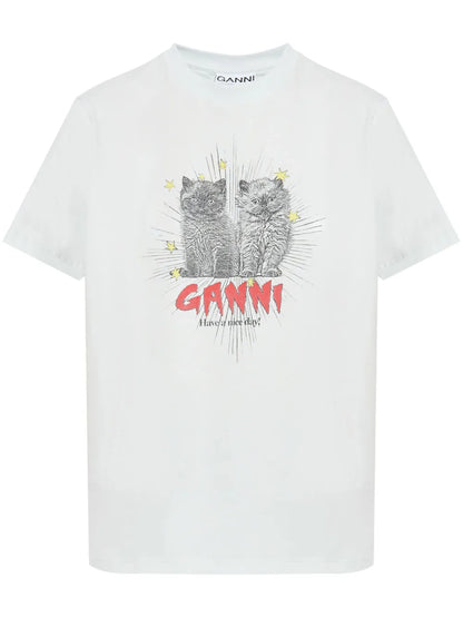 Cats-Print T-Shirt