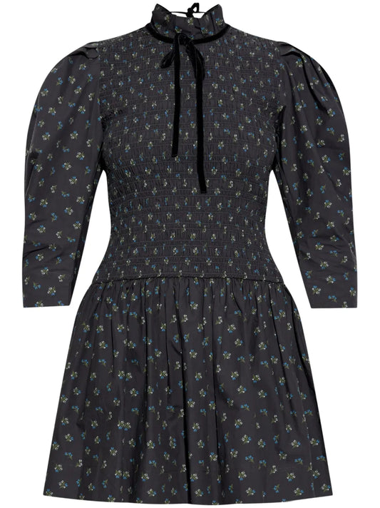 Floral-Print Mini Dress