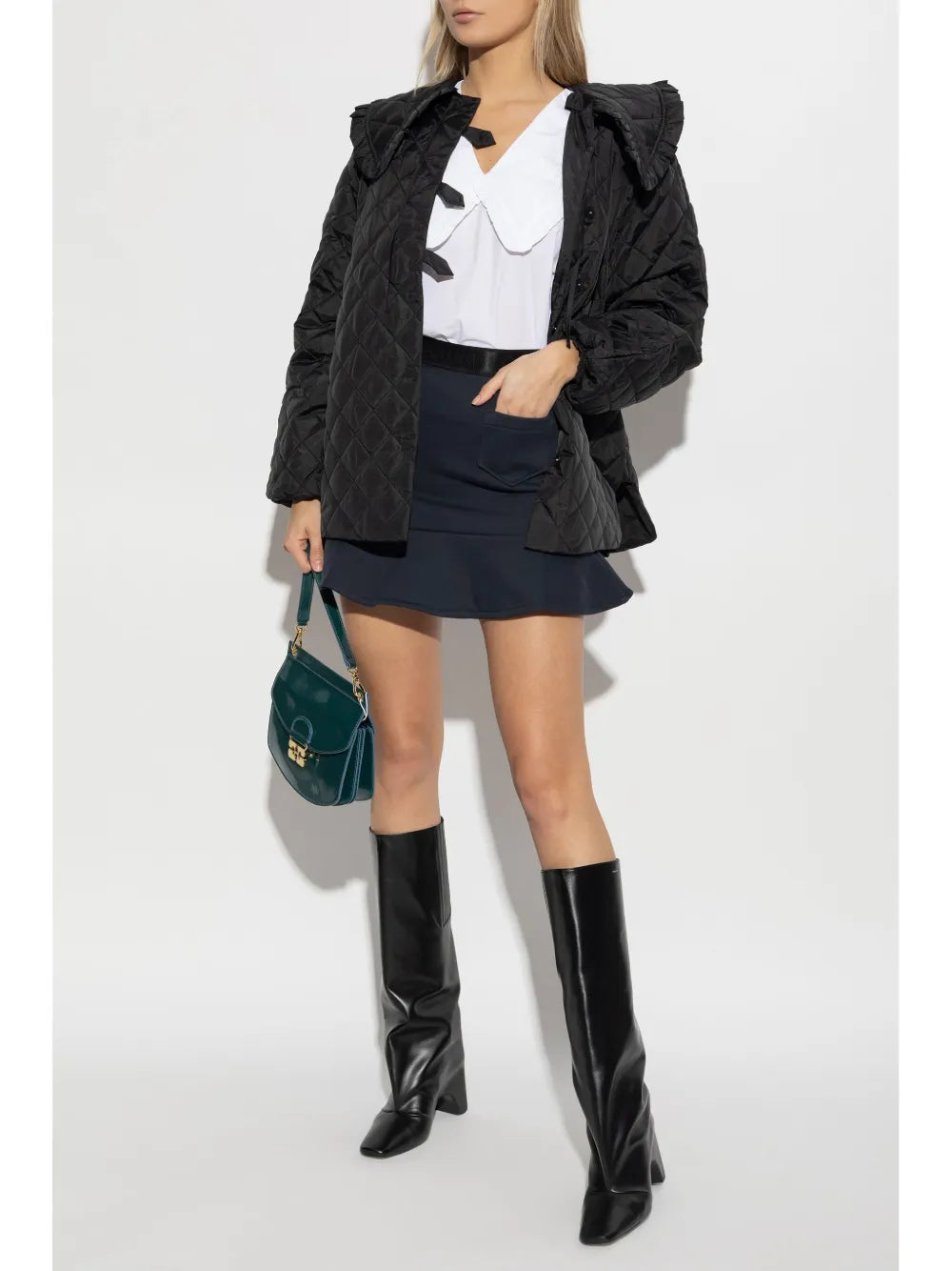 Flared-Hem Mini Skirt