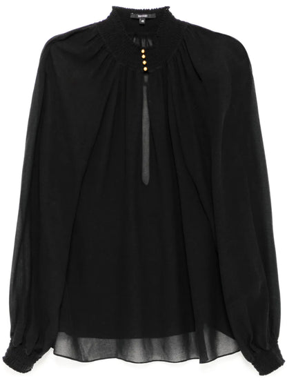 Cutout Georgette Blouse