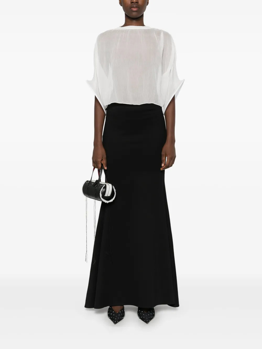 Structured-Cuffs Blouse