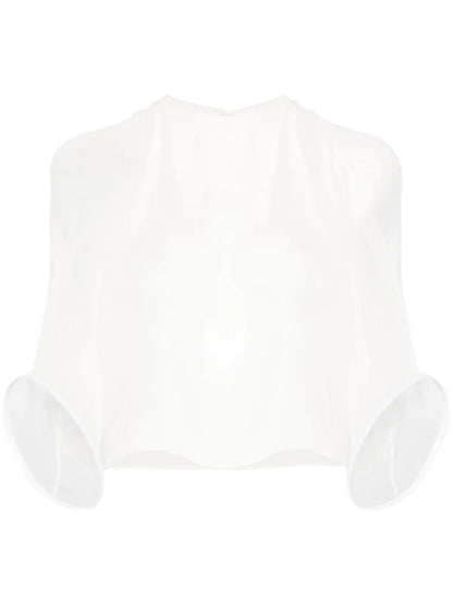 Structured-Cuffs Blouse