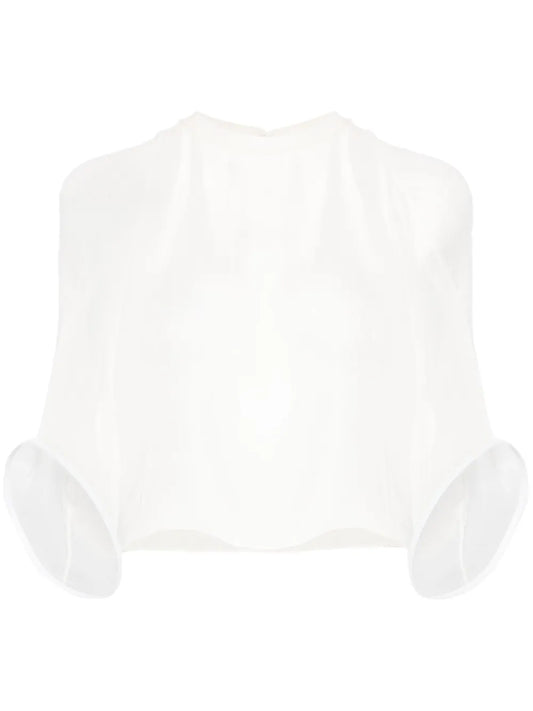 Structured-Cuffs Blouse