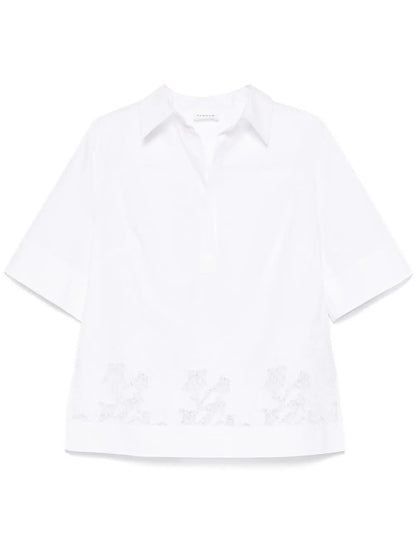 Floral-Embroidered Blouse