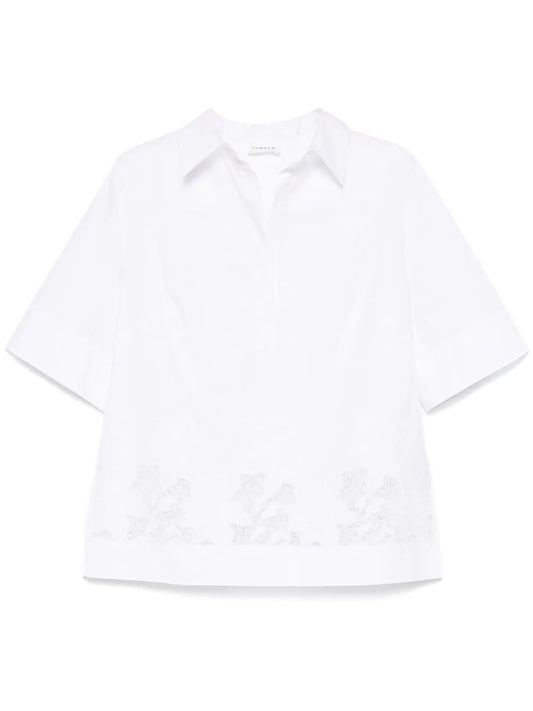 Floral-Embroidered Blouse