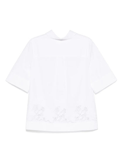 Floral-Embroidered Blouse